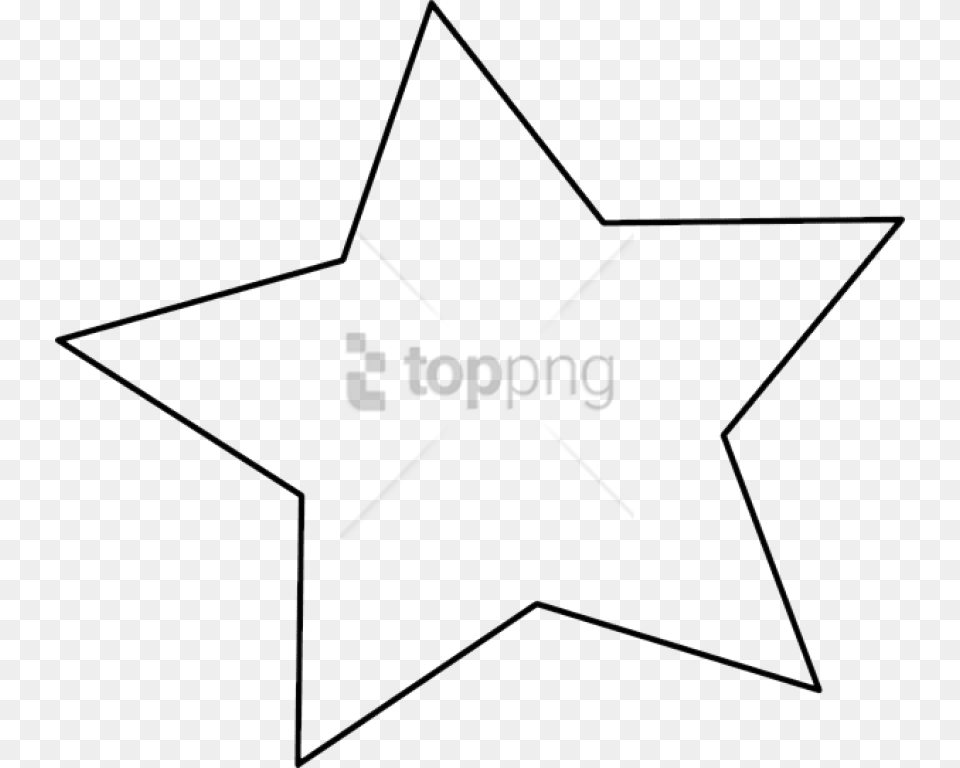 White Star Transparent Background Line Art, Star Symbol, Symbol Png