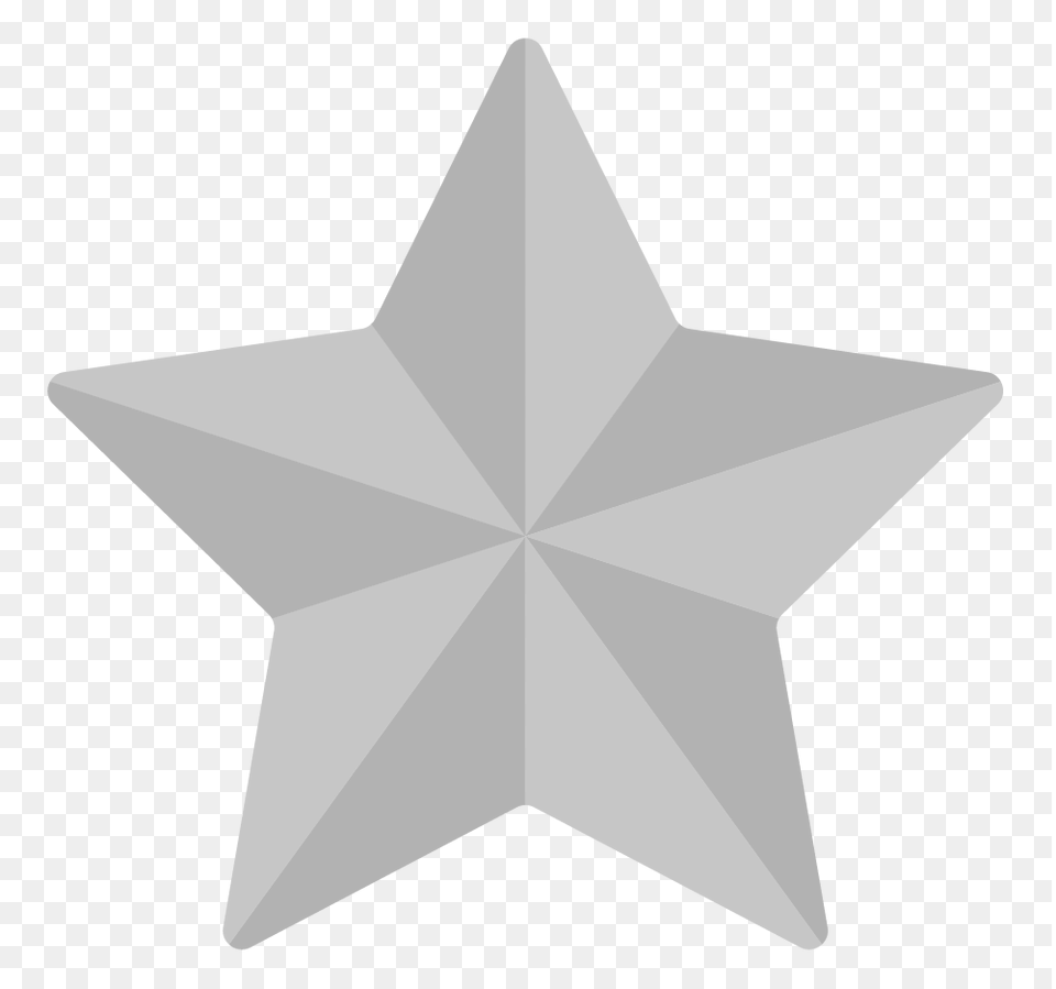 White Star Transparent Grey Star, Star Symbol, Symbol, Animal, Fish Png