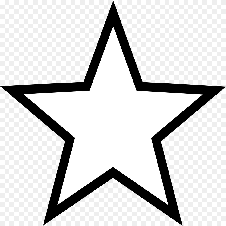 White Star White Star On Transparent Background, Star Symbol, Symbol Free Png
