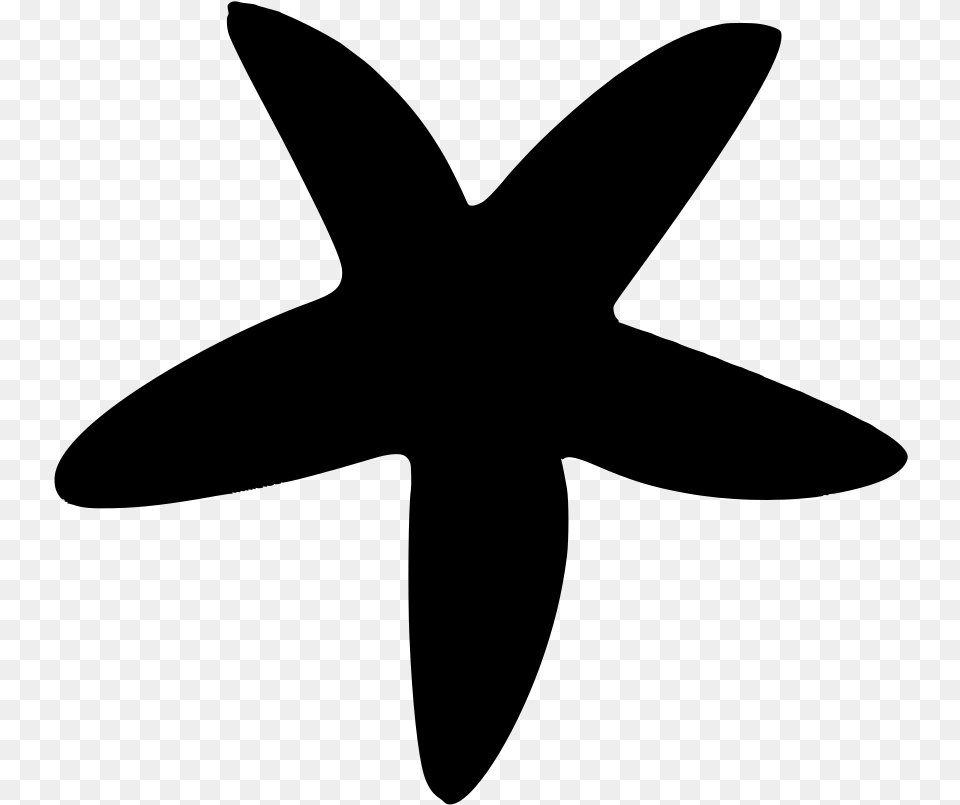 White Starfish, Gray Png Image