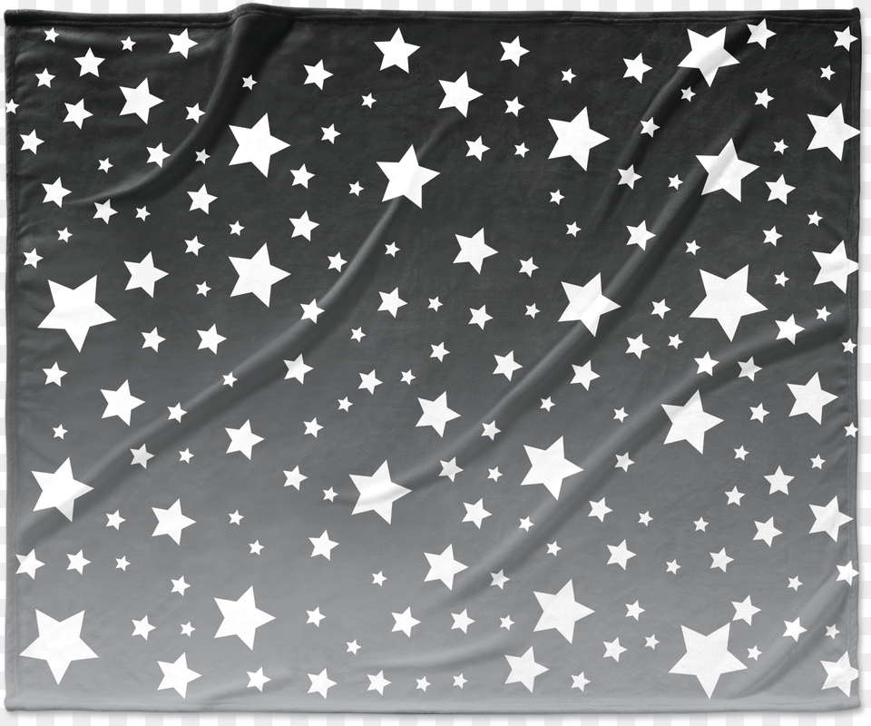 White Stars Gray Ombre Blanket Paper, Flag Png Image