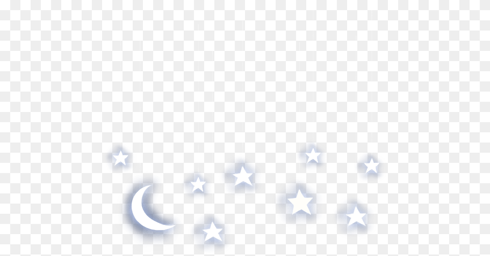 White Stars Stars And Moon Full Moon And Stars, Nature, Night, Outdoors, Lighting Free Png Download