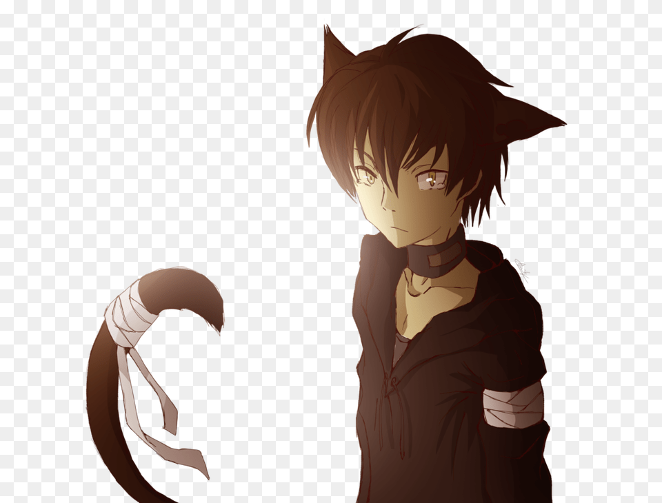 White Stock Boy And Images Pluspng Anime Boy With Cat Ears, Person, Face, Head, Book Free Png