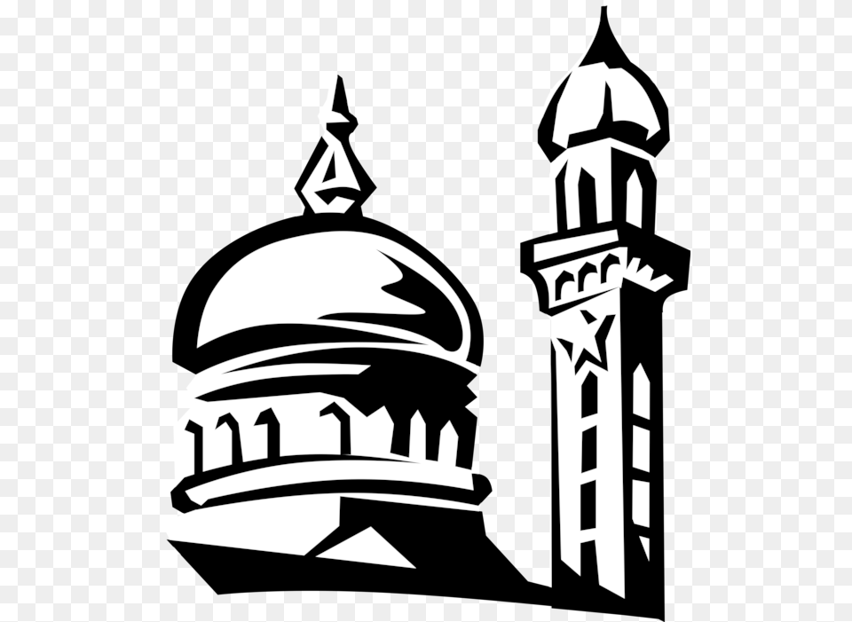 White Stock Islamic Mosque Dome Vector Logo Masjid, Architecture, Building, Stencil, Bell Tower Free Transparent Png