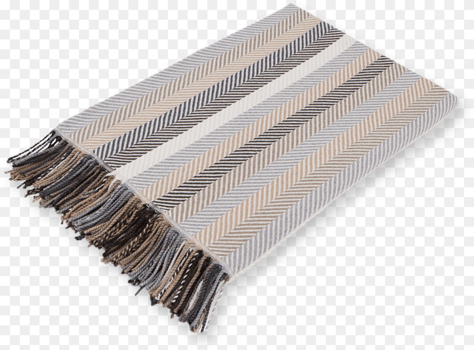 White Striped Throw Scarf, Home Decor, Rug, Blanket Free Png Download