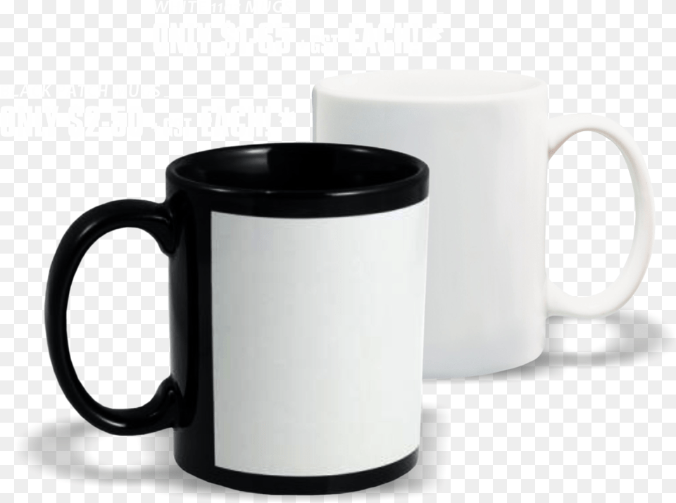 White Sublimation Blank Mugs Beer Stein, Cup, Beverage, Coffee, Coffee Cup Free Transparent Png