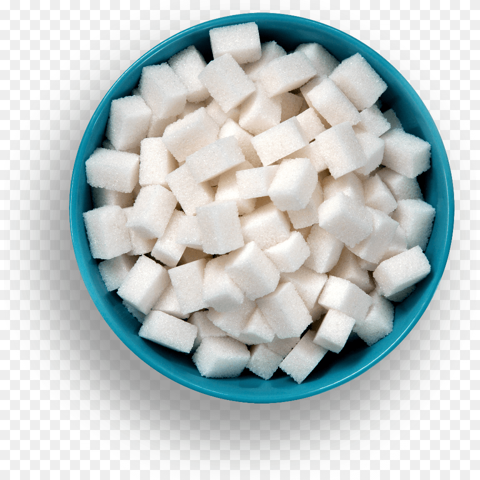 White Sugar Sponge Cake, Food, Plate Png Image