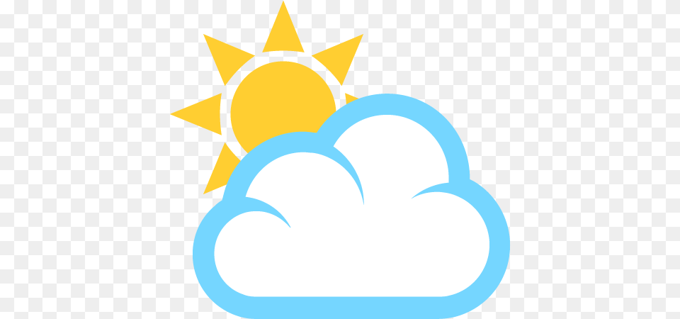 White Sun Behind Cloud Emoji For Facebook Email U0026 Sms Id Emoji Sol Y Nube, Nature, Outdoors, Sky, Symbol Free Transparent Png