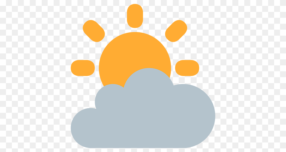White Sun With Small Cloud Emoji For Facebook Email Sms Id, Outdoors, Nature, Sky, Tennis Free Transparent Png