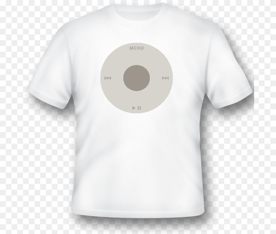 White T Shirt, Clothing, T-shirt, Electronics, Ipod Png