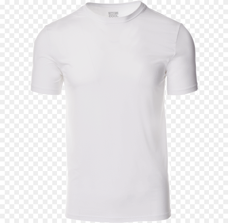 White T Shirt Active Shirt, Clothing, T-shirt, Undershirt Png Image