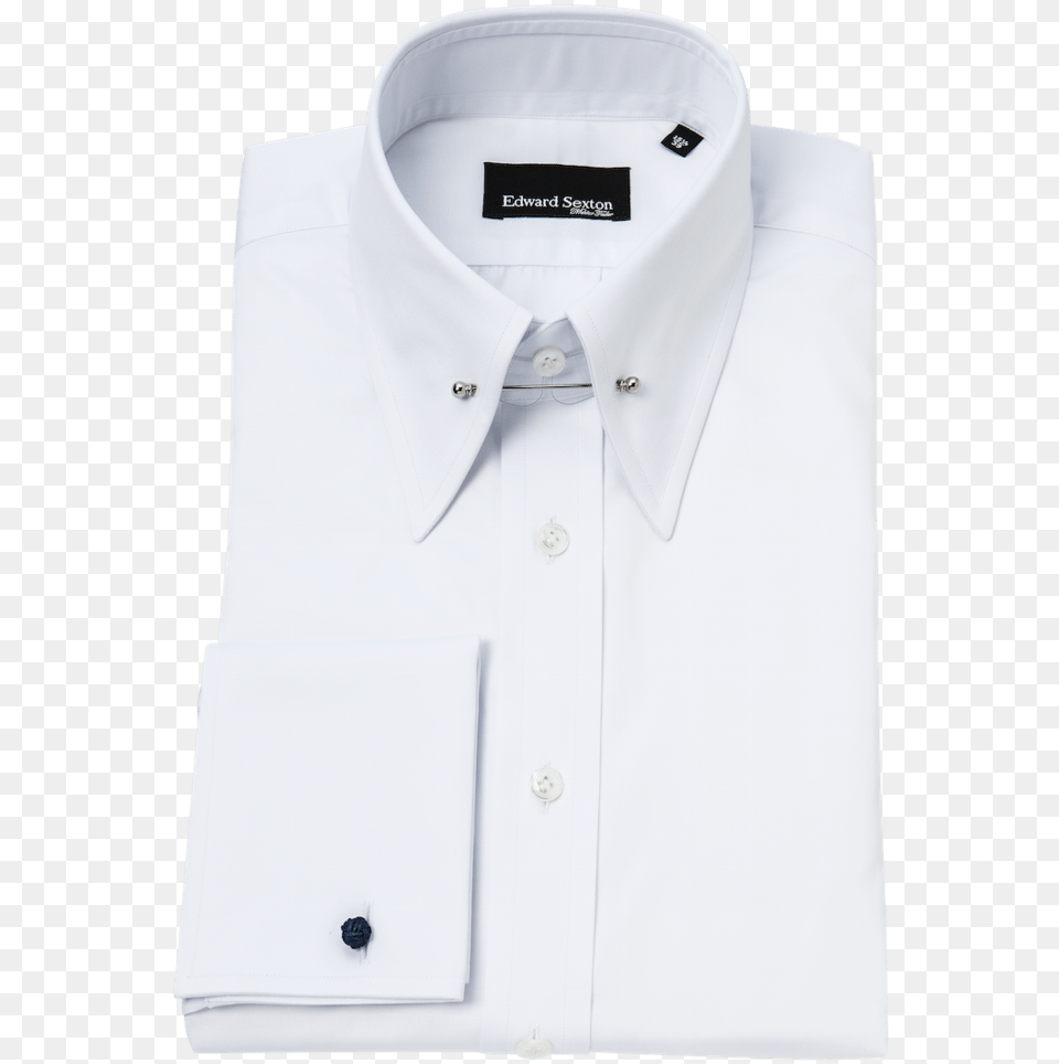 White Tab Collar Shirt, Clothing, Dress Shirt, Coat, White Board Png