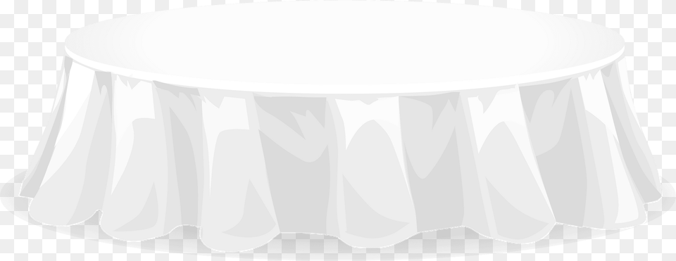White Tablecloth Table Clipart, Hot Tub, Tub Png Image