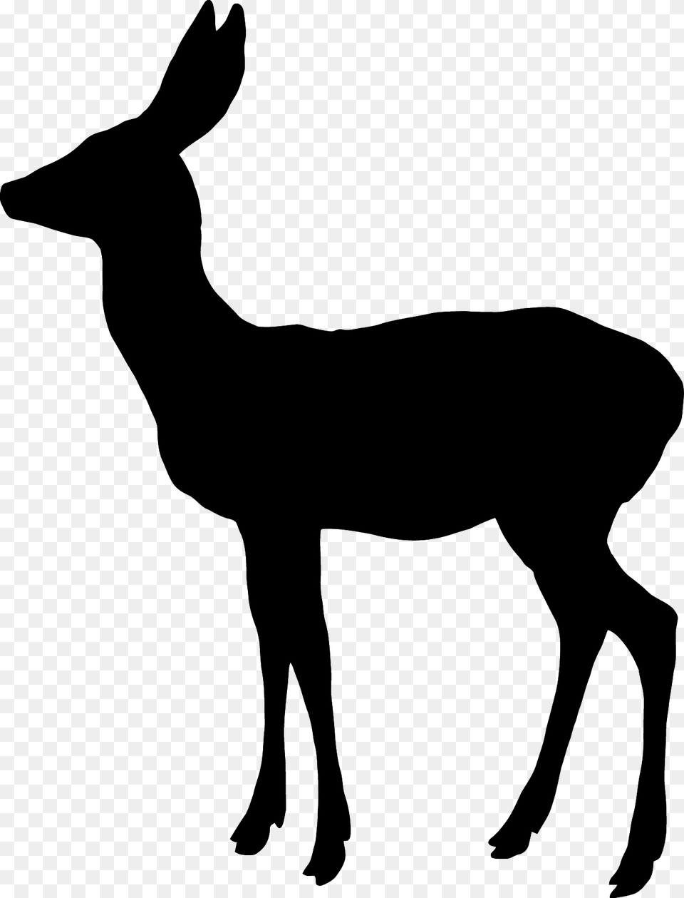 White Tailed Deer Reindeer Elk Moose Christmas Girl Silhouette, Cross, Symbol, Lighting Free Png
