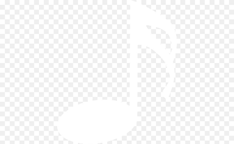White Th Note Clip Art At Clker White Music Note Vector, Cutlery Png
