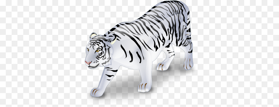 White Tiger 3d Animal Animal Icons, Mammal, Wildlife, Zebra Free Png