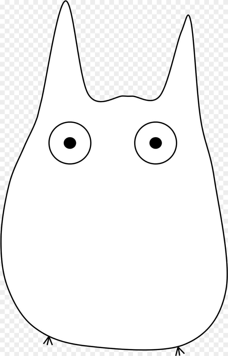 White Totoro Cartoon, Bag, Animal, Cat, Mammal Free Png Download