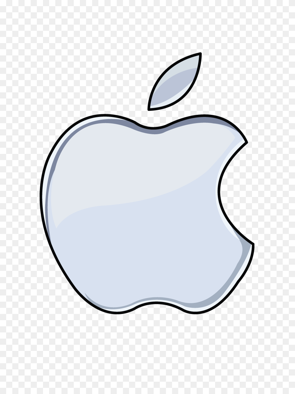 White Transparent Apple Logo Drawing Pictures, Weapon, Blade, Dagger, Knife Free Png Download
