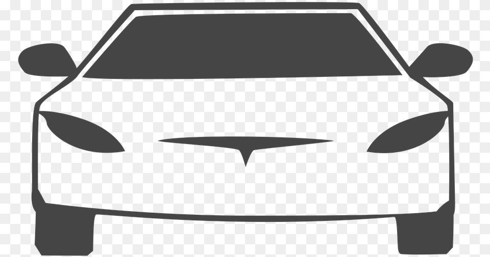 White Transparent Tesla Model X, Car, Coupe, Sports Car, Transportation Png