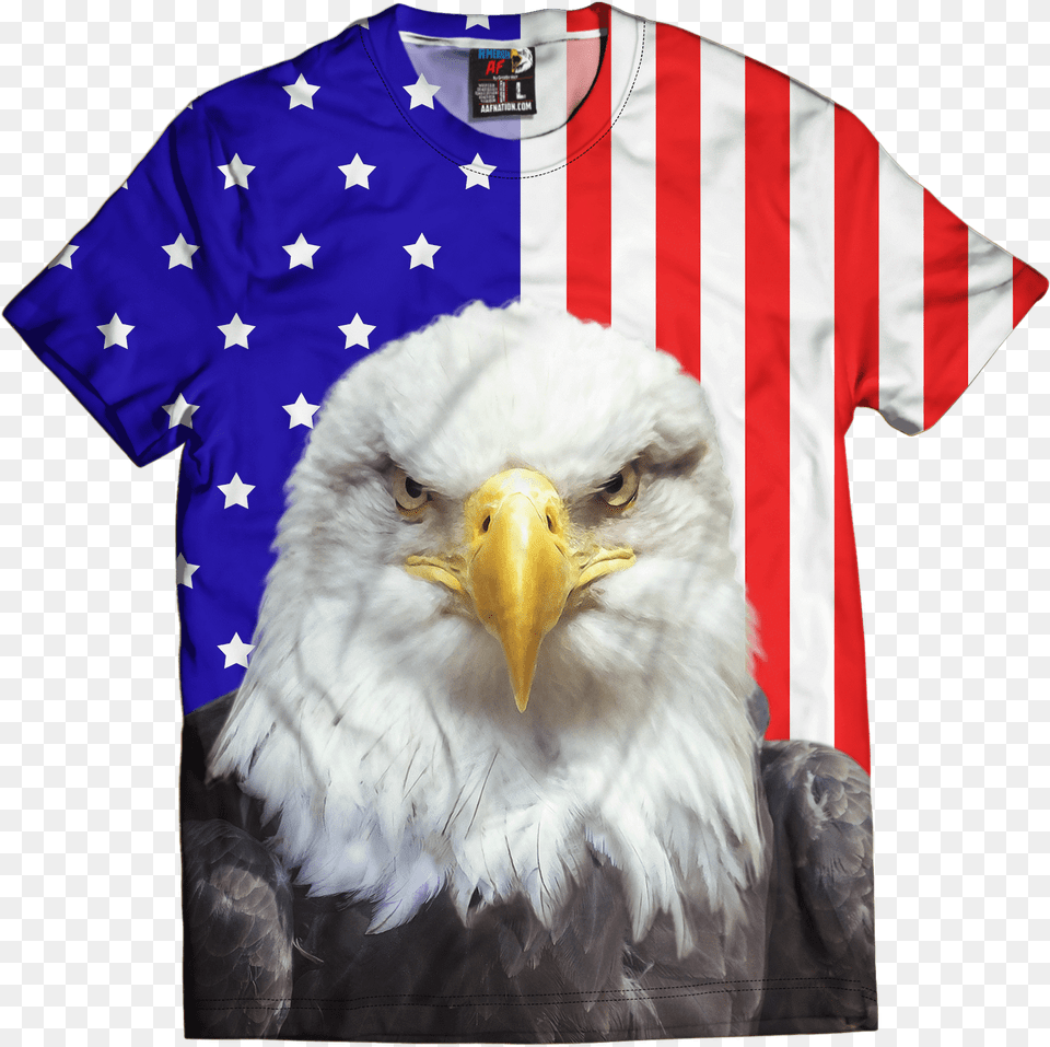 White Trash Shirts American Flag, Clothing, T-shirt, Animal, Bird Free Png Download