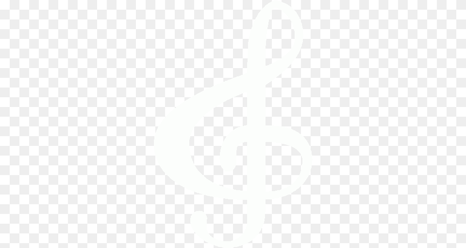 White Treble Clef Icon Icon White Music, Text, Symbol, Alphabet, Ampersand Free Png Download
