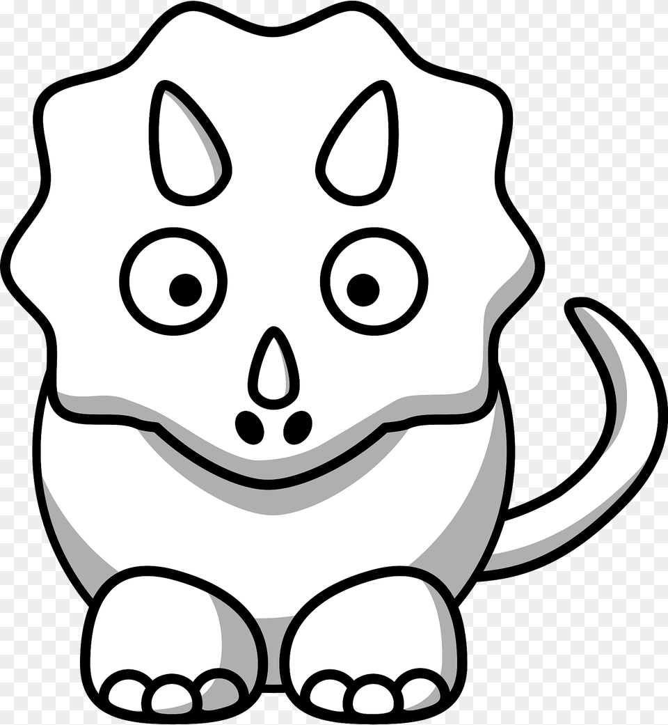 White Triceratops Clipart, Art, Drawing, Animal, Kangaroo Free Transparent Png