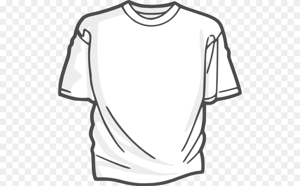 White Tshirt Clip Art At Clker Shirt Clipart, Clothing, T-shirt Free Transparent Png