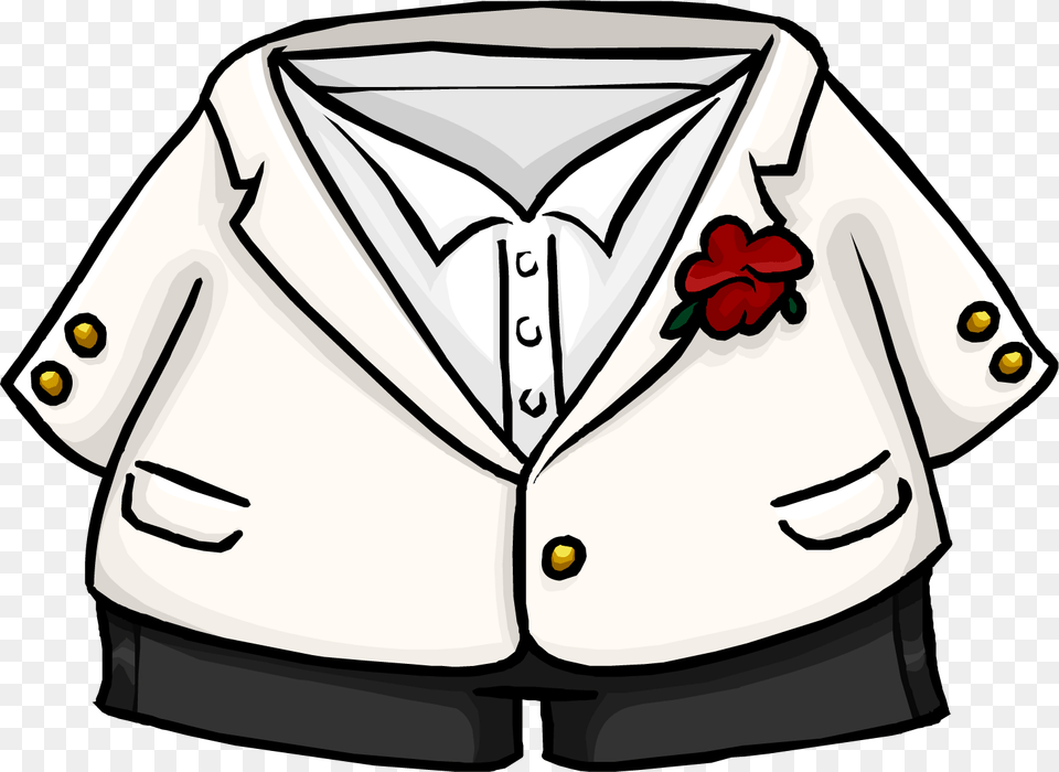 White Tuxedo Club Penguin Tuxedo, Blazer, Clothing, Coat, Jacket Png