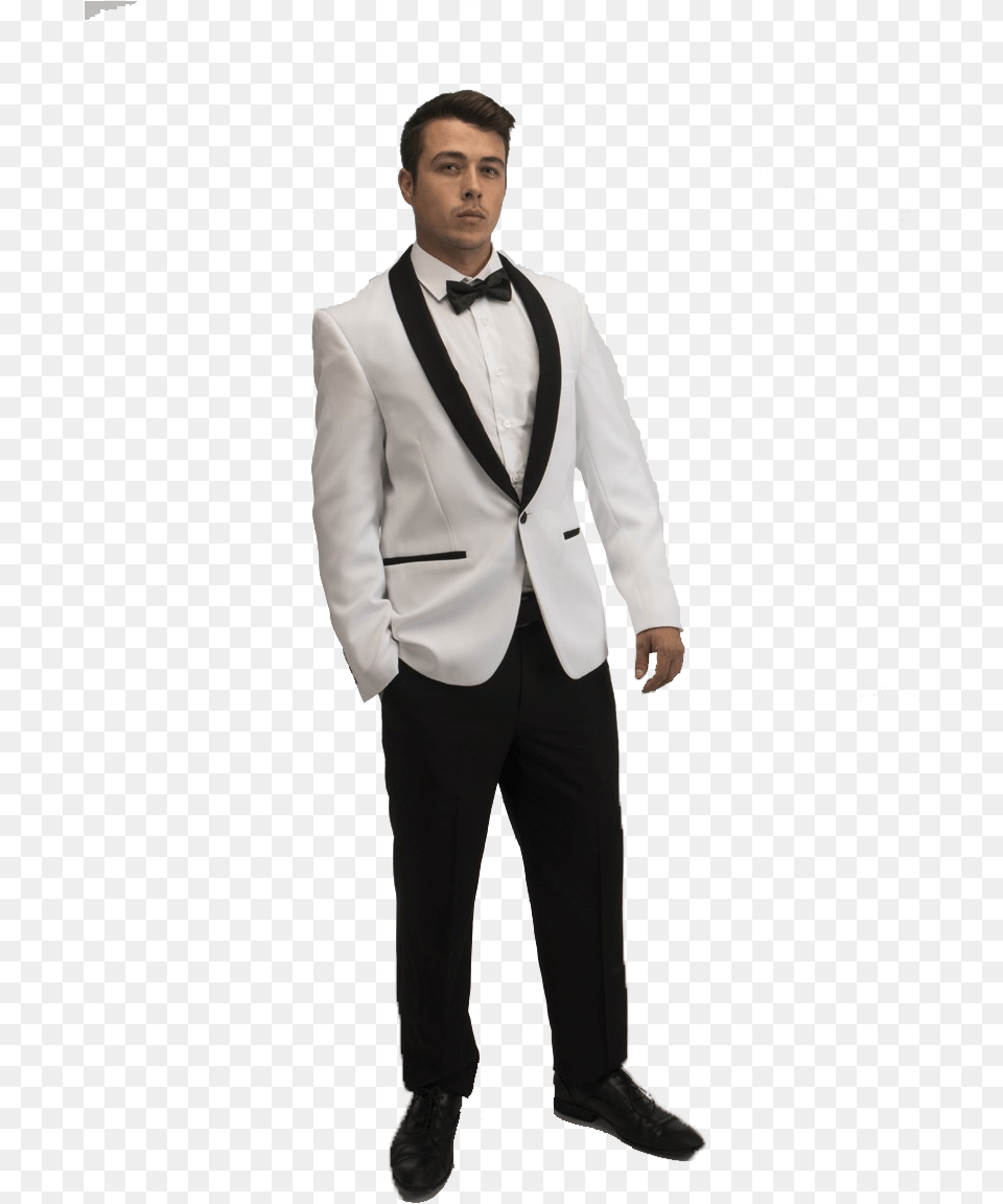 White Tuxedo Suit Background Tuxedo, Clothing, Formal Wear, Shirt, Person Png Image