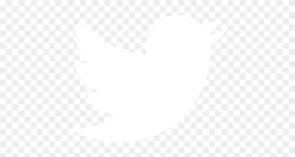 White Twitter Icon, Silhouette, Stencil, Animal, Fish Free Transparent Png
