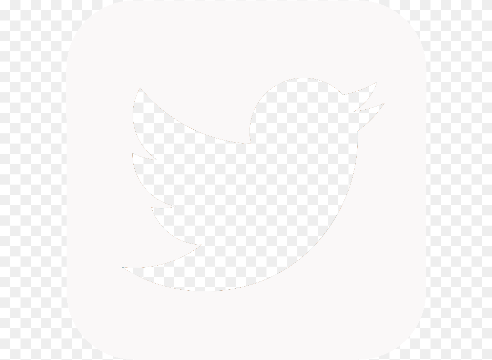 White Twitter Logo Square, Silhouette, Stencil, Animal, Fish Free Transparent Png