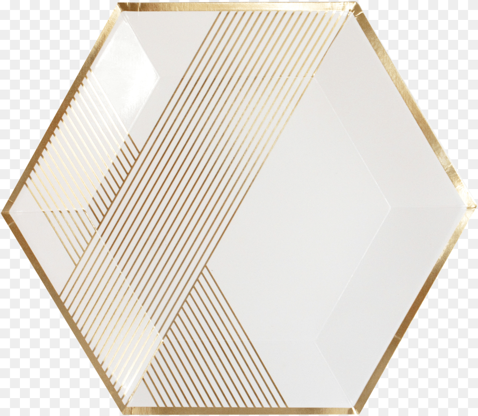 White U0026 Gold Large Plates Hexagon Plates, Indoors, Interior Design Free Transparent Png