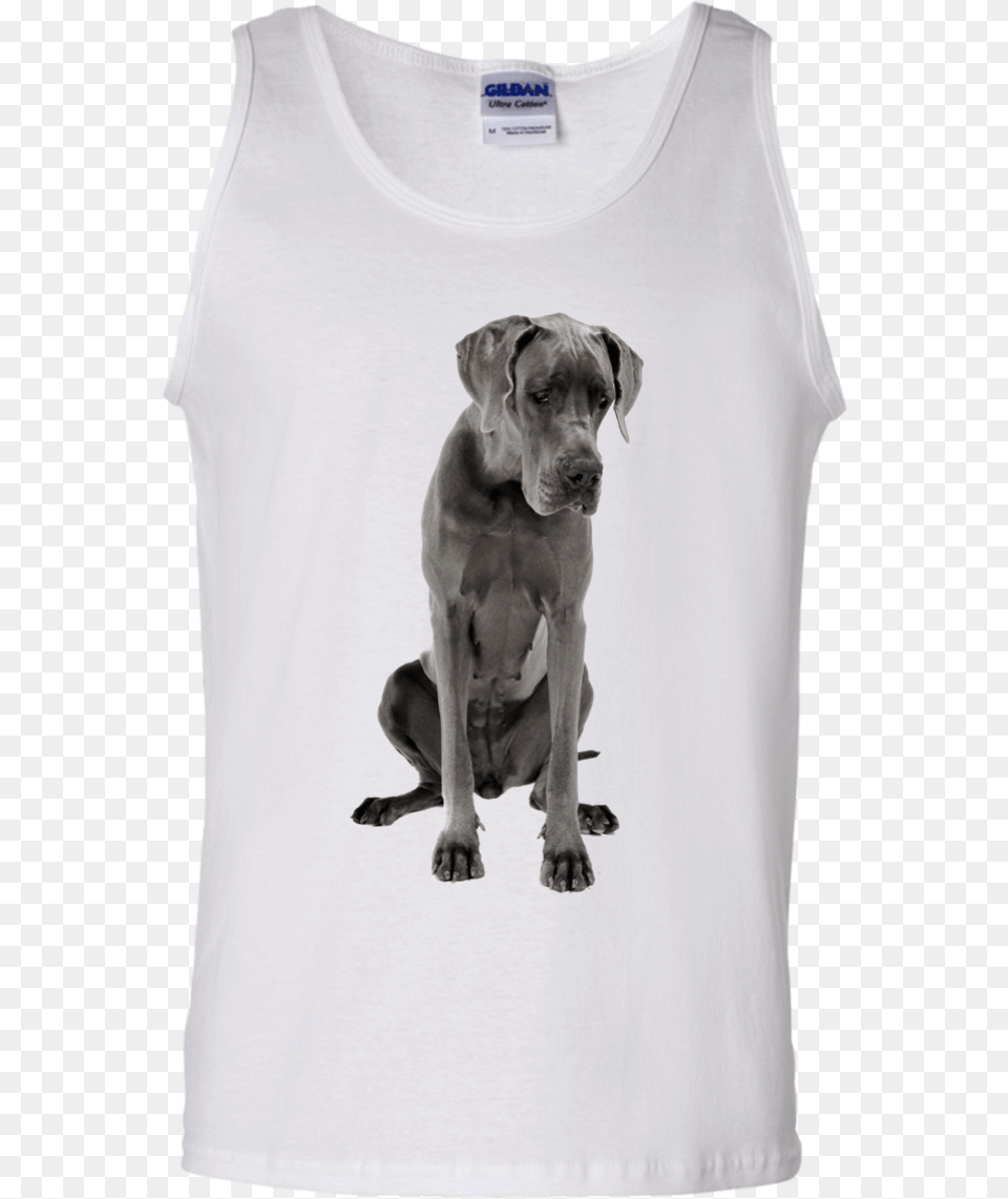 White Unisex Tank Featuring Selena Plus Sized Middle T Shirt, Animal, Canine, Clothing, Dog Free Transparent Png
