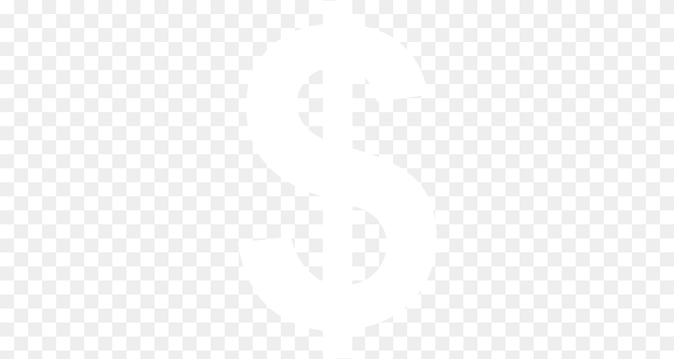 White Us Dollar Icon, Symbol, Number, Text Png