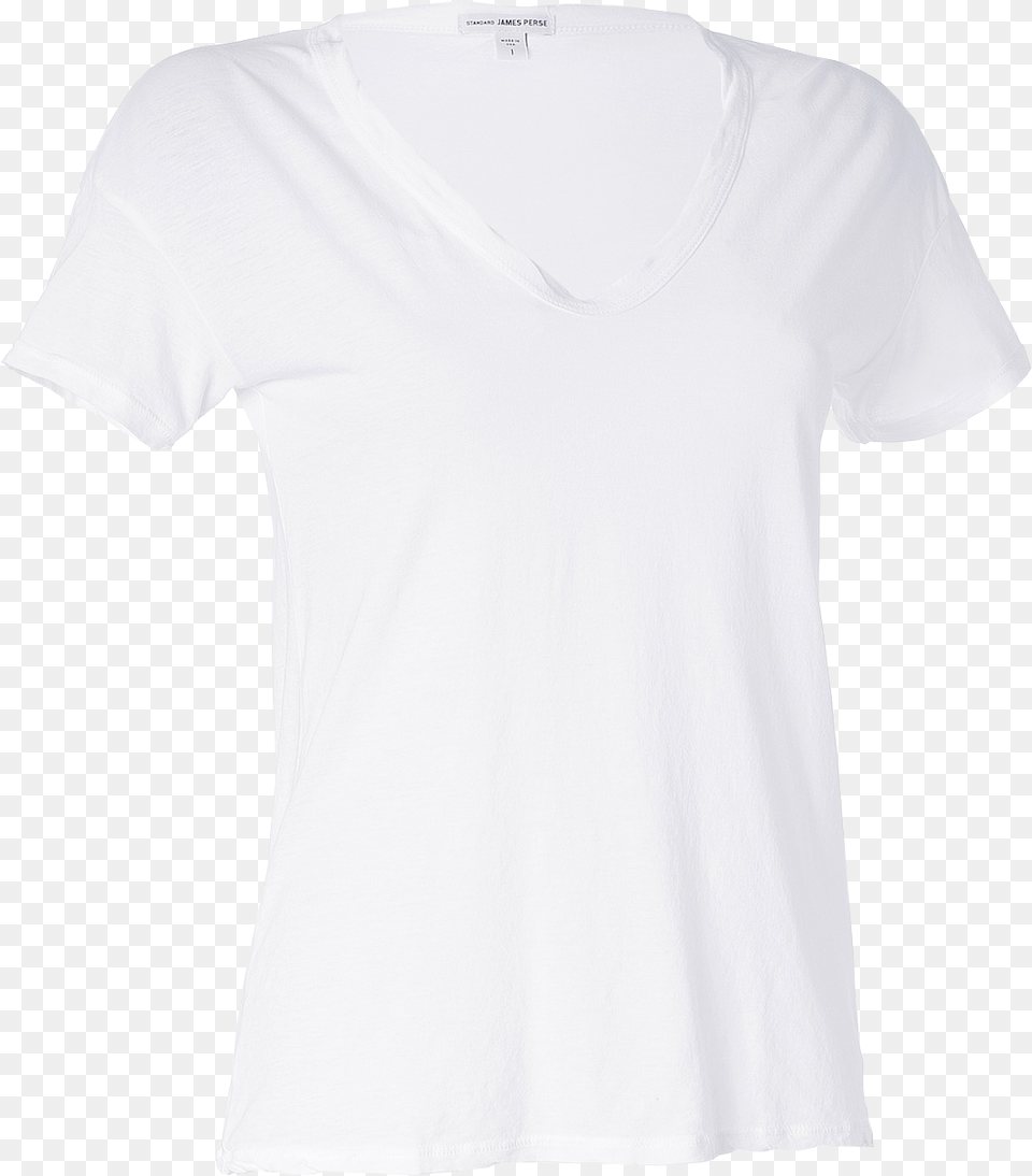 White V Neck T Shirt Template Download, Clothing, T-shirt Free Png