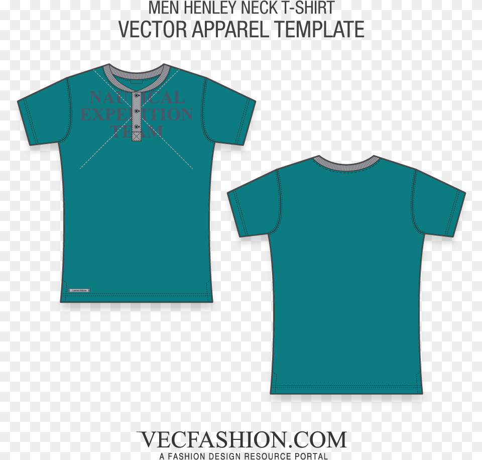 White V Neck T Shirt Template For Kids Shirt, Clothing, T-shirt Free Png