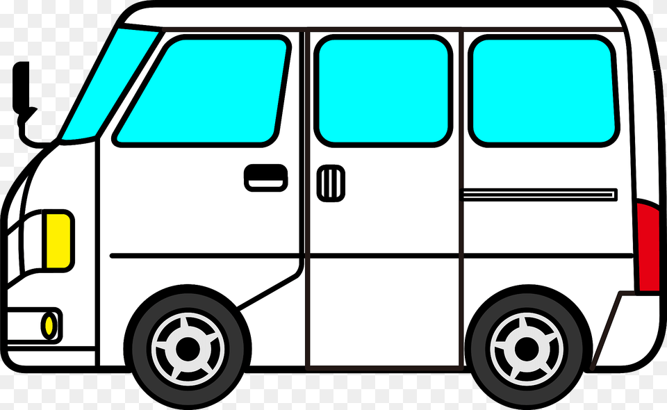 White Van Clipart, Bus, Vehicle, Transportation, Minibus Free Transparent Png