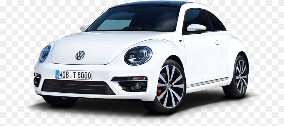 White Volkswagen Beetle Car Image New White Beetle Car, Wheel, Vehicle, Transportation, Spoke Free Png Download