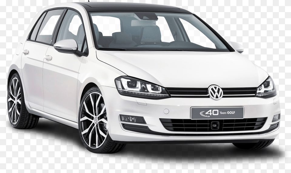 White Volkswagen Golf Car Volkswagen Golf, Sedan, Transportation, Vehicle, Chair Free Png Download