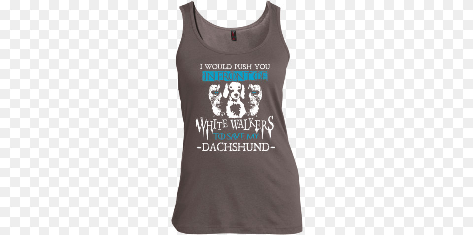 White Walker Save Dachshund Ss Shirt Today I Just Want To Drink Wine E Chi, Clothing, Tank Top, Animal, Canine Png