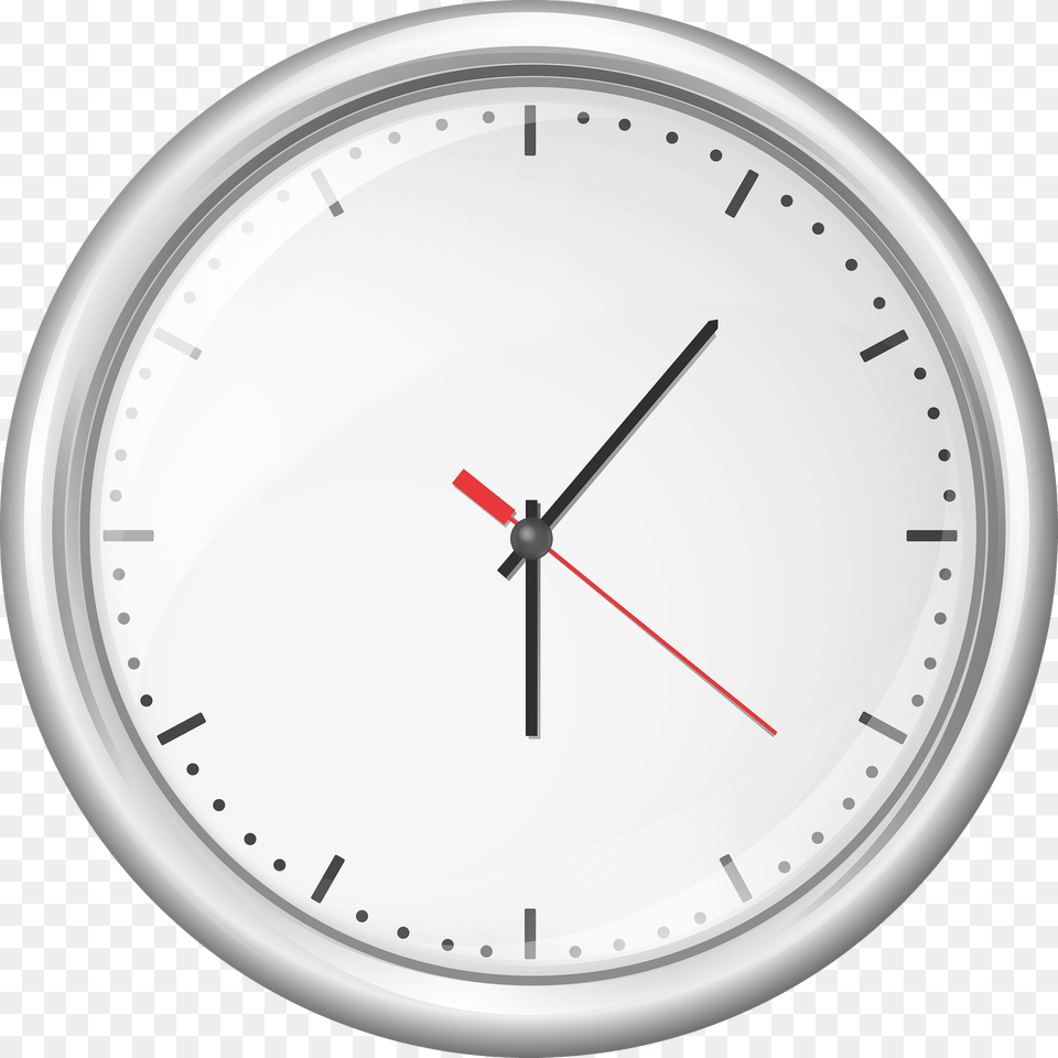 White Wall Clock Clipart, Analog Clock Free Png Download