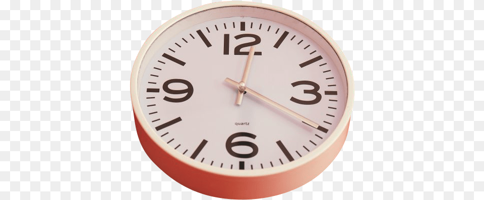 White Wall Clock Red Outside Don T Have Time For Myself, Analog Clock, Wall Clock Free Png