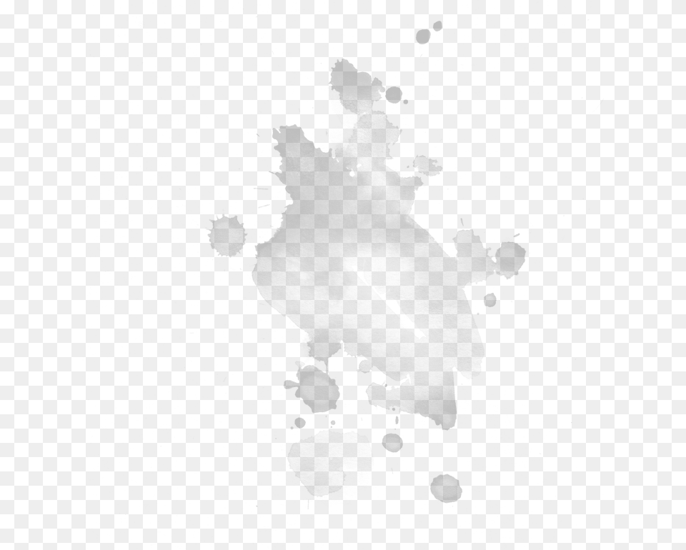 White Watercolor Drop, Gray Png Image