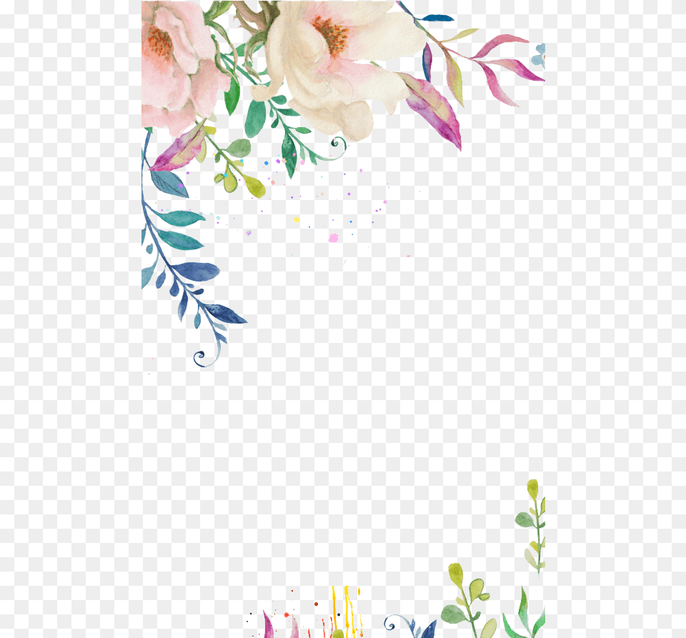 White Watercolor Flower, Art, Floral Design, Graphics, Pattern Png