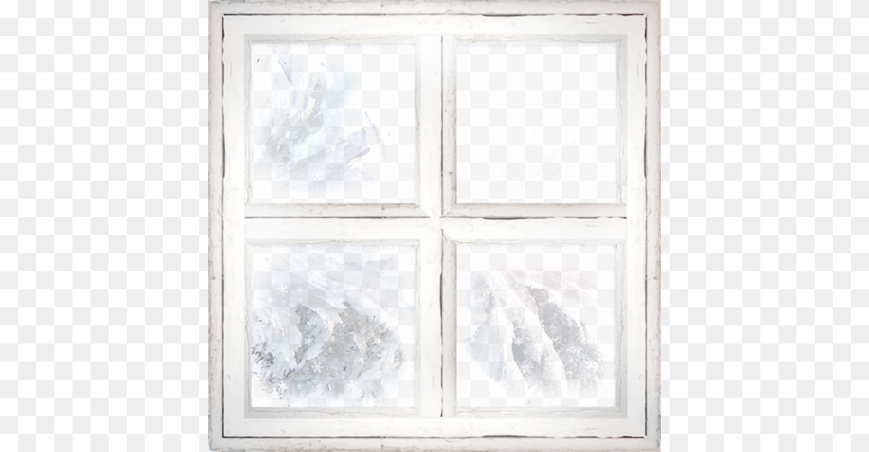 White Window Frame Visual Arts, Ice, Nature, Outdoors, Weather Free Png Download