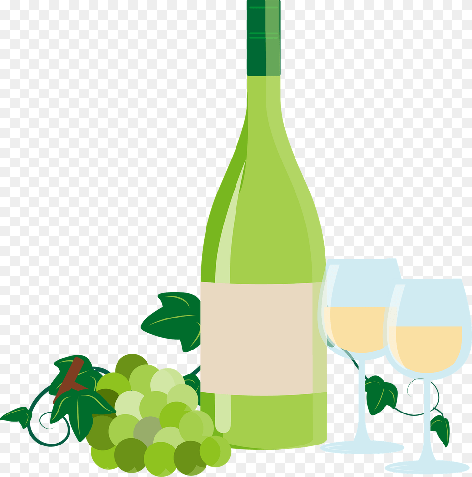 White Wine Clipart, Alcohol, Beverage, Bottle, Liquor Free Transparent Png