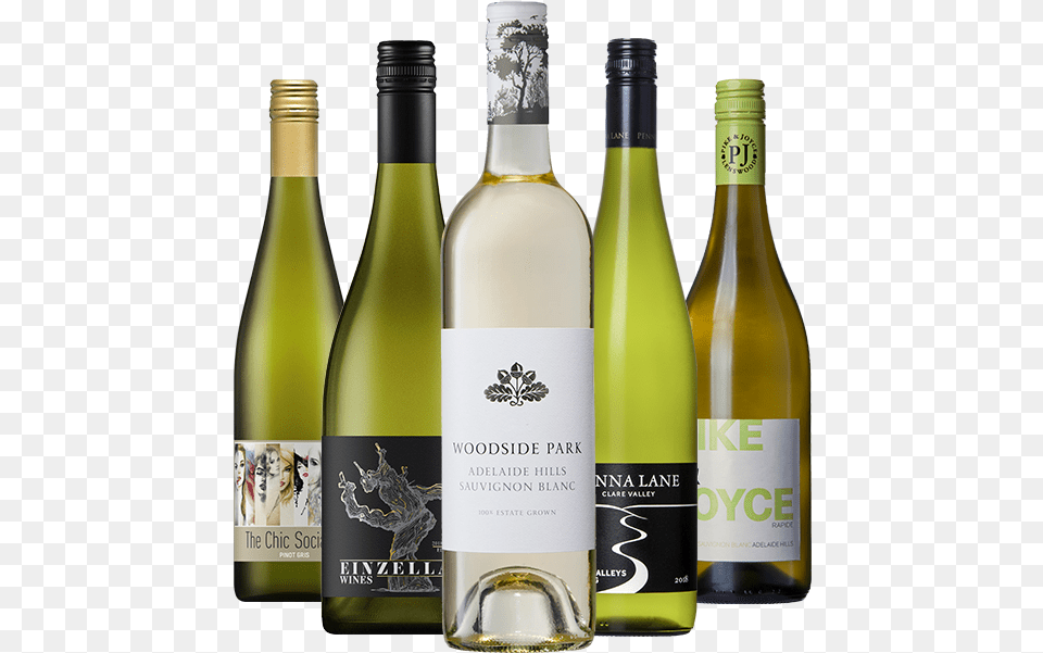 White Wine Mixed Dozen Glass Bottle, Alcohol, Beverage, Liquor, Wine Bottle Png Image