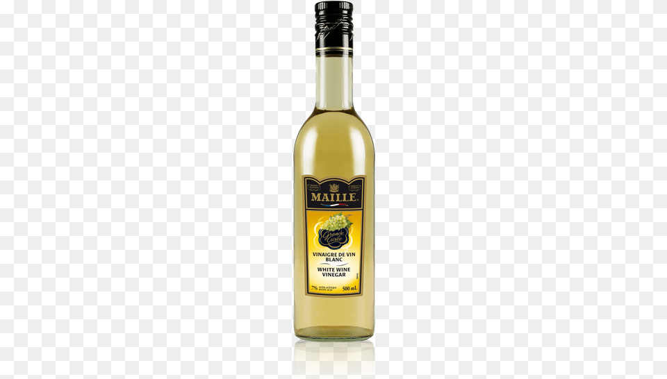 White Wine Vinegar Maille White Wine Vinegar, Bottle, Cosmetics, Perfume, Alcohol Free Png