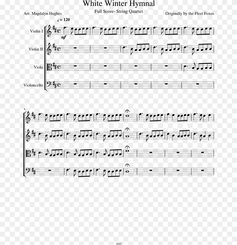 White Winter Hymnal String Quartet Sheet Music, Gray Free Png