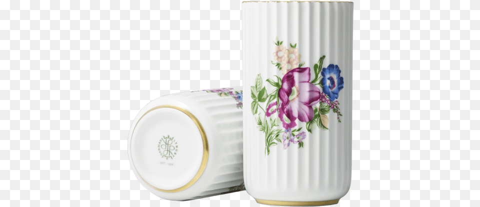 White With Print And Gold Trim 15 Cm Vase, Art, Pottery, Porcelain, Saucer Free Transparent Png